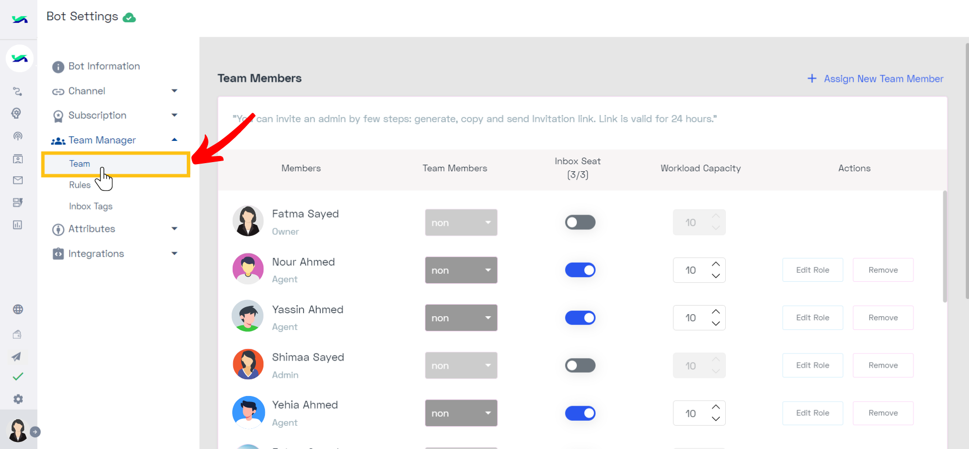 Go to the Team section..png