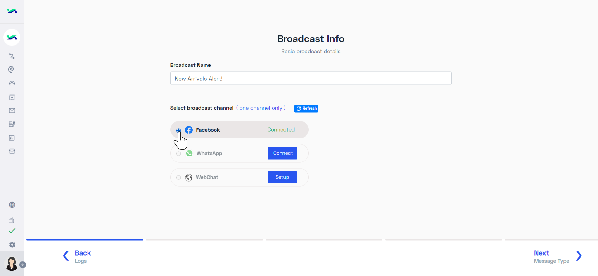 Select the channel .png