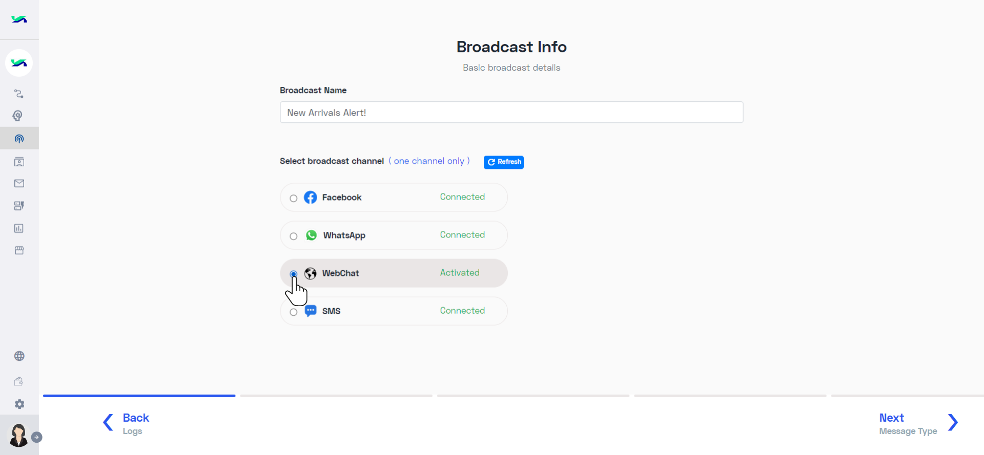 Web Select the channel .png